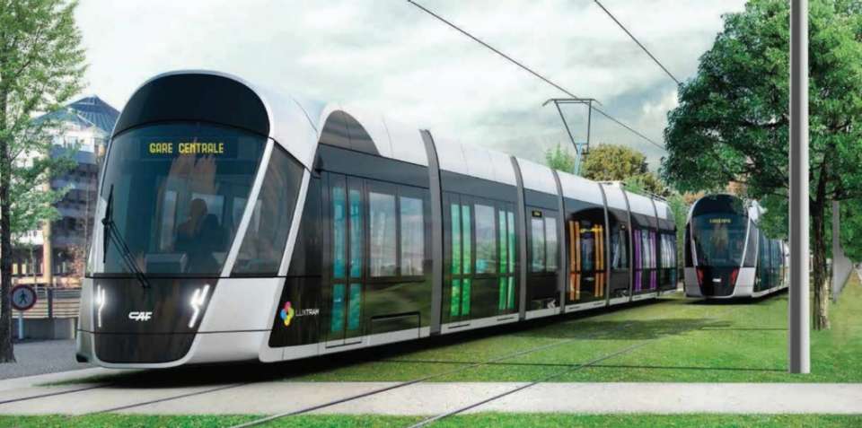 Luxtram : design matériel roulant tram - extérieur