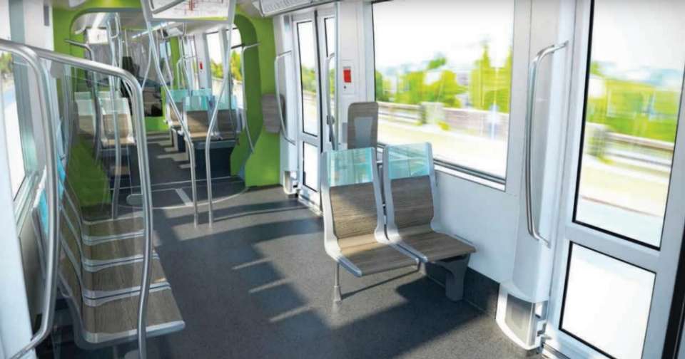 Luxtram : design matériel roulant tram - intérieur
