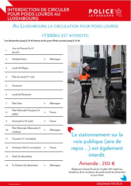 Police grand-ducale flyer 
