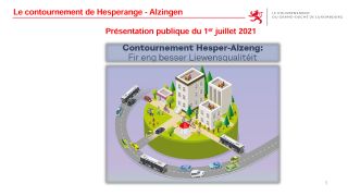 Présentation publique - Contournement Hesperange-Alzingen (01.07.2021)