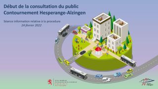 Début de la consultation du public - Contournement Hesperange-Alzingen - 24 février 2022