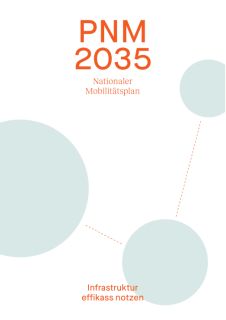 Broschüre : PNM 2035 - Nationaler Mobilitätsplan