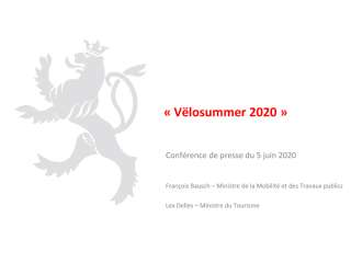 Présentation "Vëlosummer 2020"