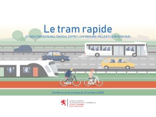 Présentation du tram rapide et son corridor multimodal entre Luxembourg-ville et la Région Sud