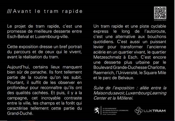 Exposition photographique /// Avant le tram rapide (Esch/Belval: 14.09.2023-13.10.2023)