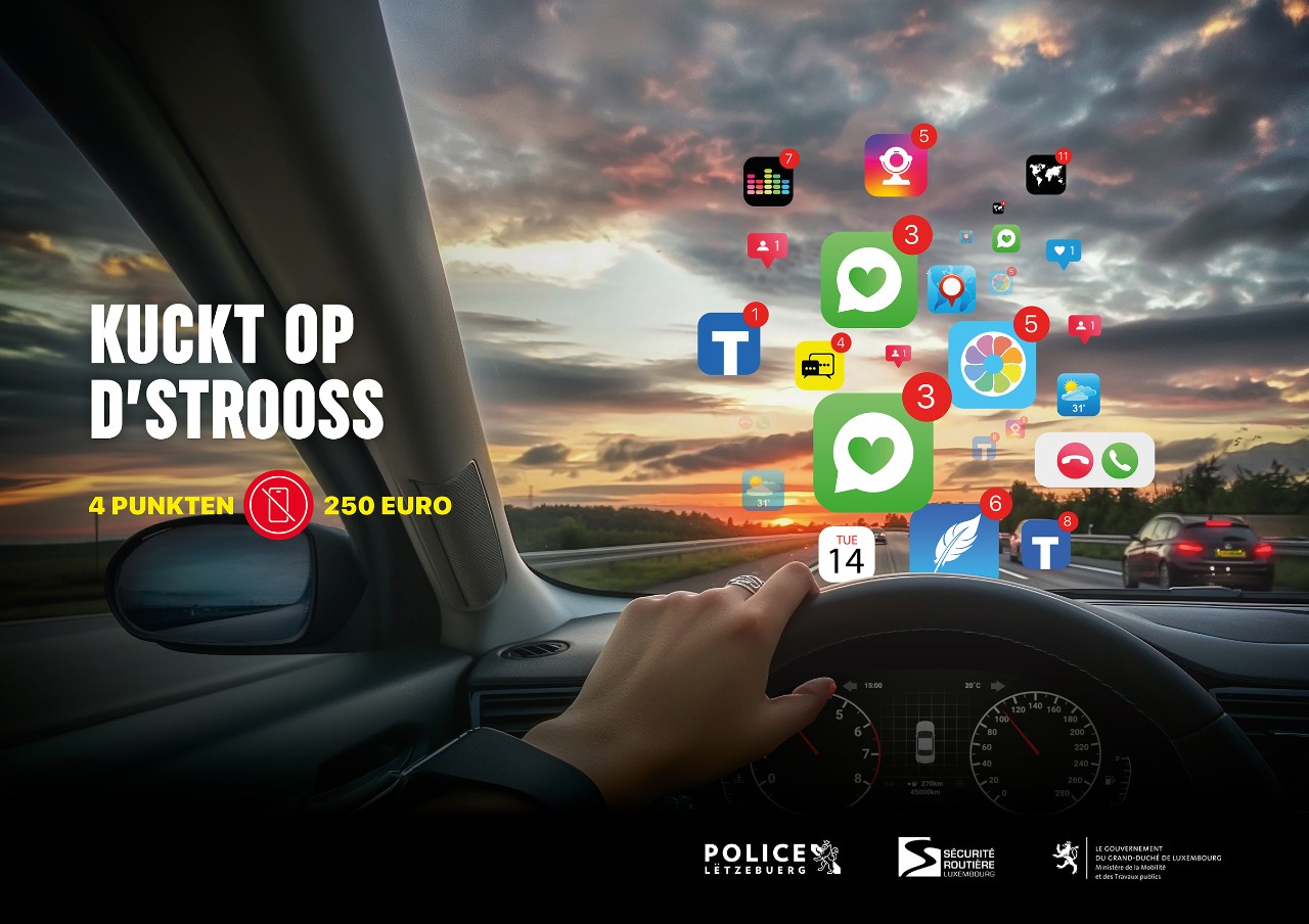 Campagne de sensibilisation "Kuckt op d’Strooss"